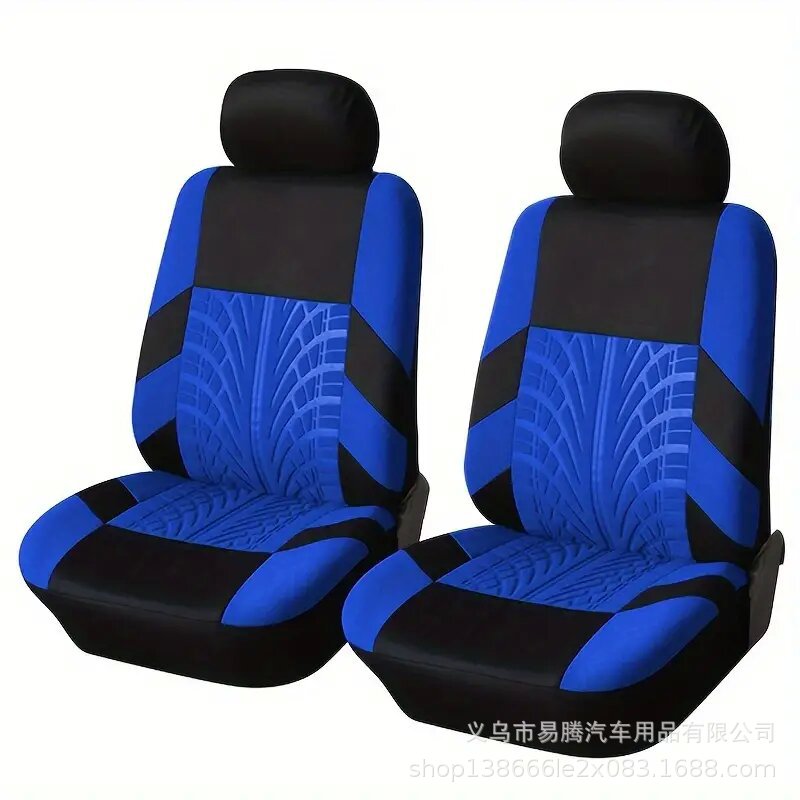Funda protectora para asientos delanteros y traseros, juego completo de fundas para asientos de coche