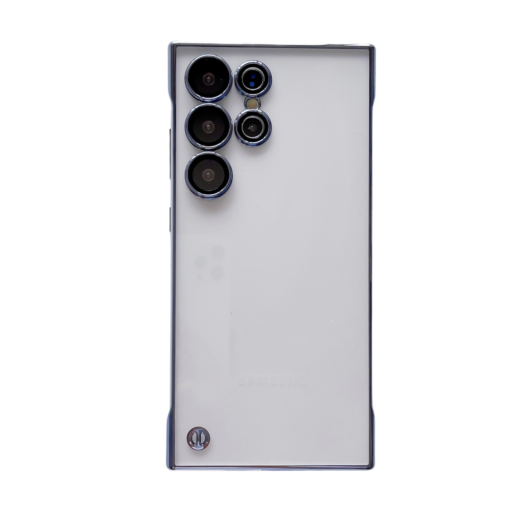Compatible with Samsung S25 ULTRA Ultra-Thin Phone Case S23U Electroplated Frameless S24 Transparent Non-Yellowing PC Hard Case