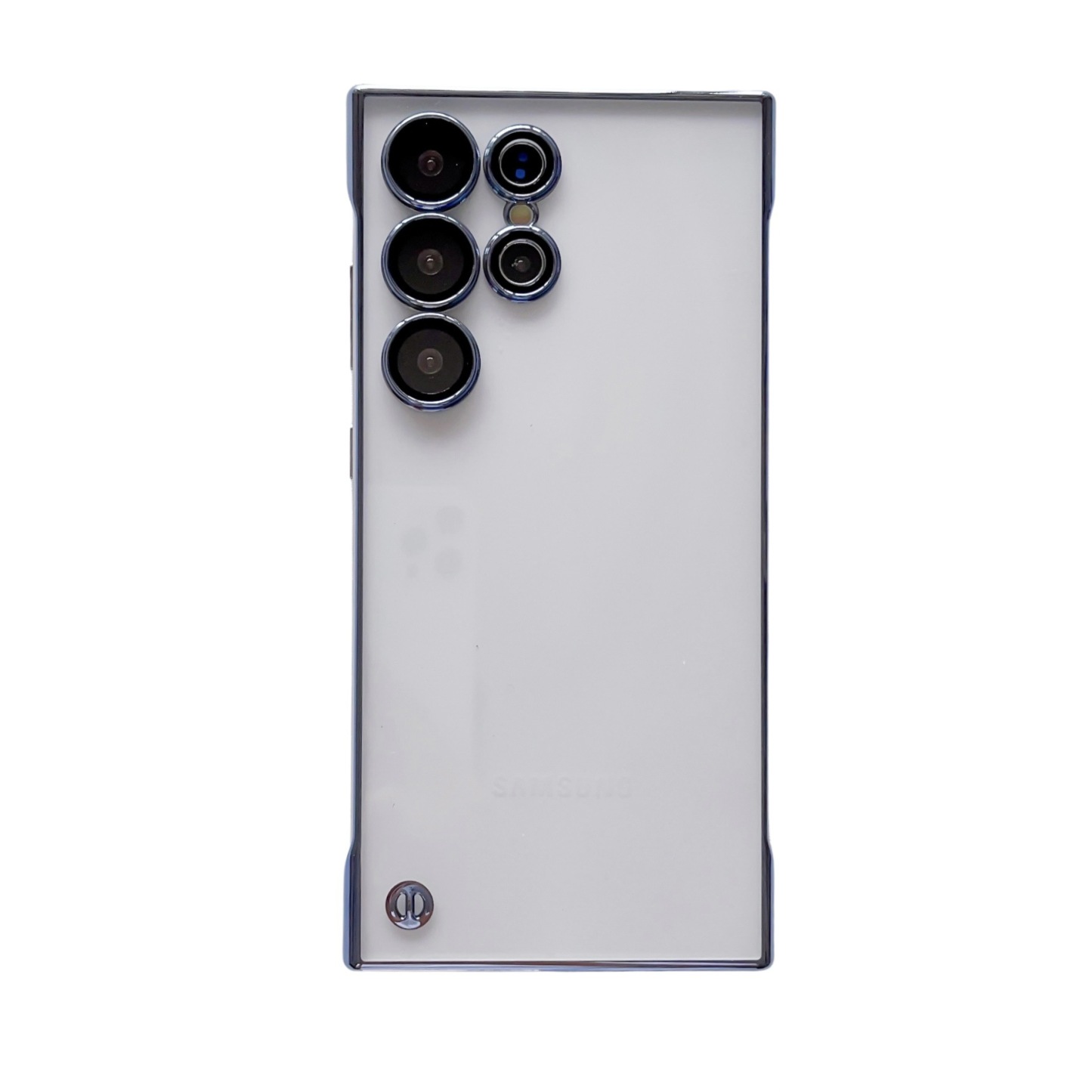 Compatible with Samsung S25 ULTRA Ultra-Thin Phone Case S23U Electroplated Frameless S24 Transparent Non-Yellowing PC Hard Case