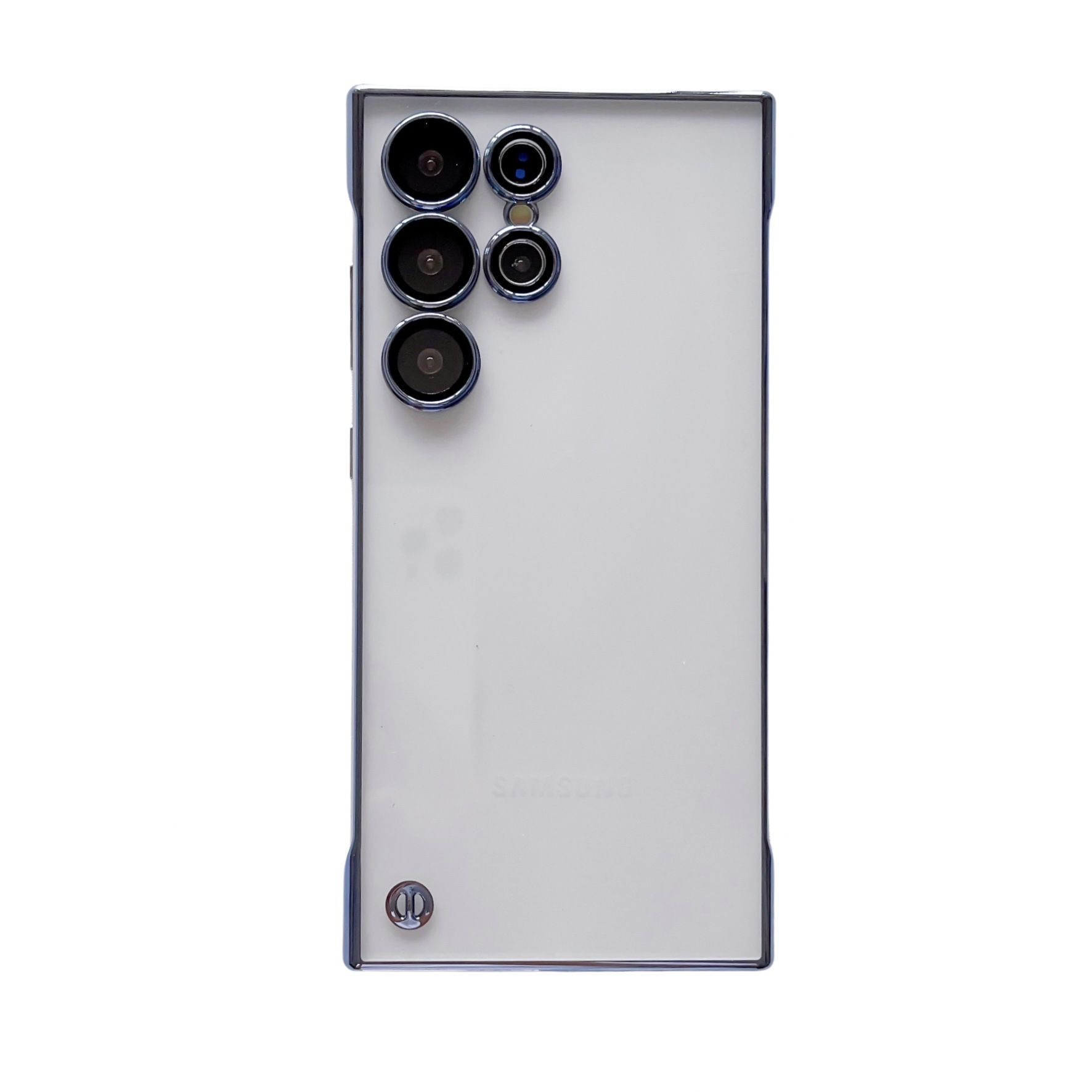 Compatible with Samsung S25 ULTRA Ultra-Thin Phone Case S23U Electroplated Frameless S24 Transparent Non-Yellowing PC Hard Case