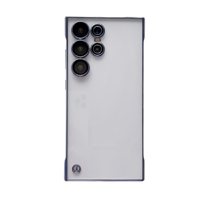 Compatible with Samsung S25 ULTRA Ultra-Thin Phone Case S23U Electroplated Frameless S24 Transparent Non-Yellowing PC Hard Case