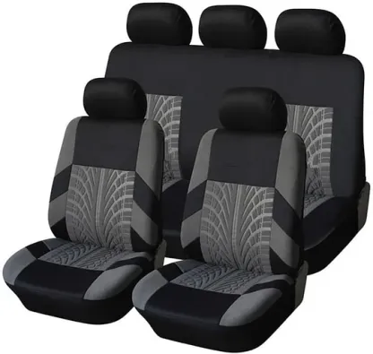 Funda protectora para asientos delanteros y traseros, juego completo de fundas para asientos de coche