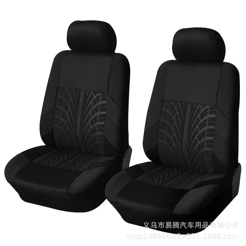 Funda protectora para asientos delanteros y traseros, juego completo de fundas para asientos de coche