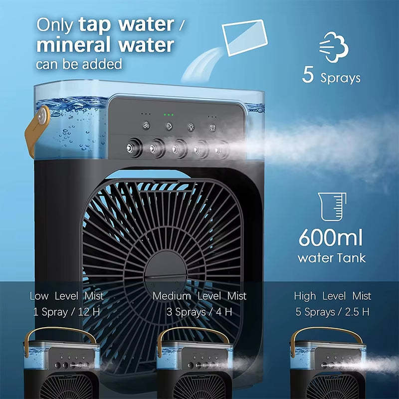 Five-Hole Spray Cooling Fan