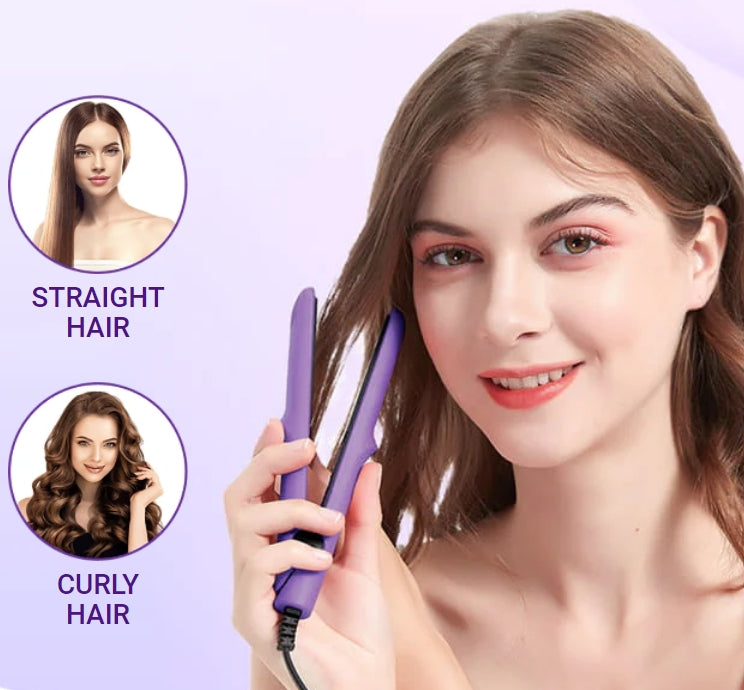 🎁Hot Sale 45% OFF 🎁 2 in 1 Mini Hair Curler & Straightener