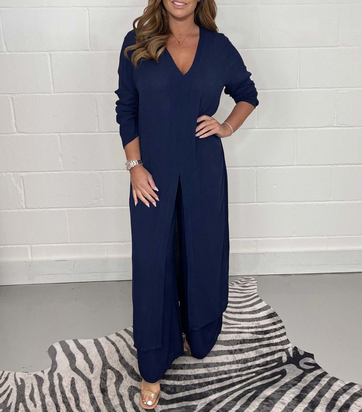 🔥2-Piece Casual Set - Long Top & Trousers👜😍