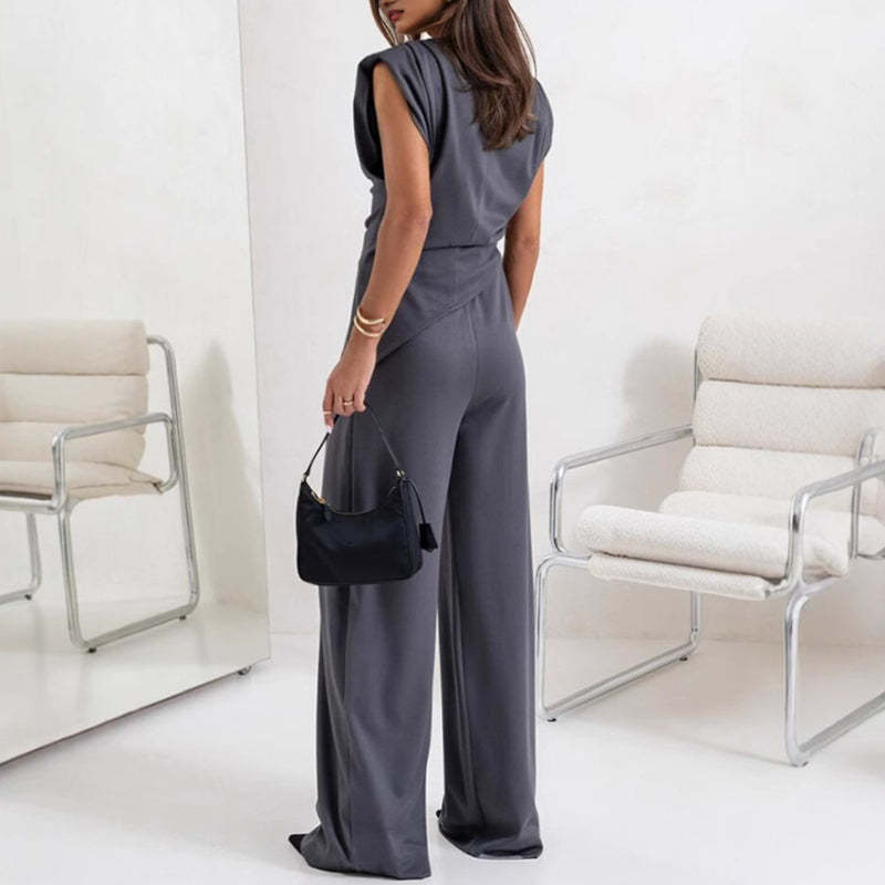 🌟 Elegant solid color two-piece set|Buy more and save more, unlock a high-end 👗 atmosphere