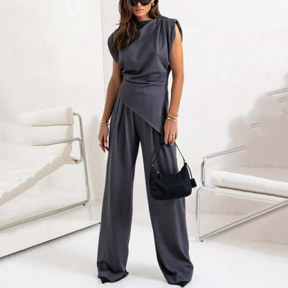 🌟 Elegant solid color two-piece set|Buy more and save more, unlock a high-end 👗 atmosphere
