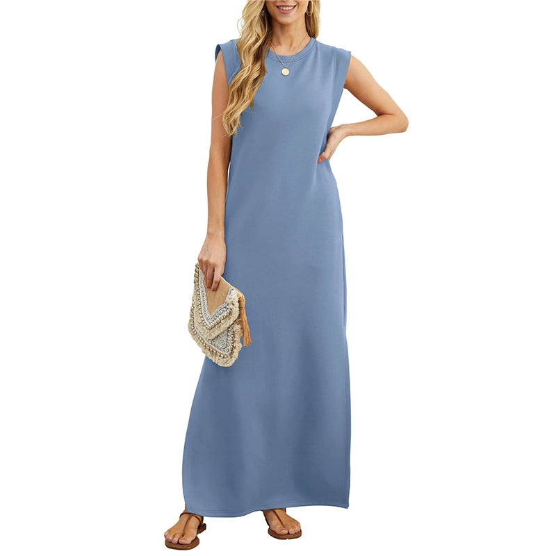 🌟 High-end iron-free! Women's loose slit skirt, free to drape and sho