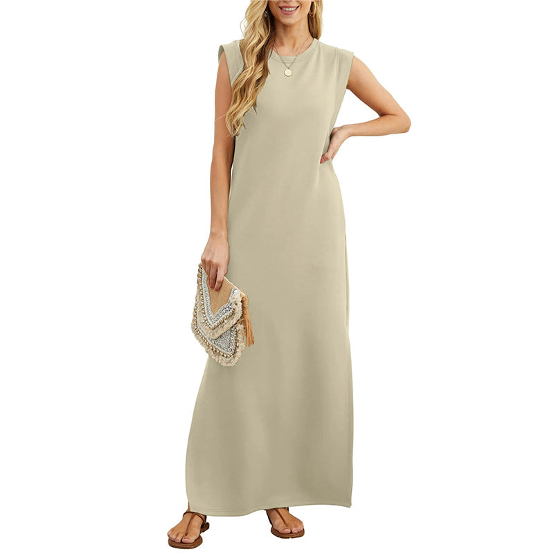 🌟 High-end iron-free! Women's loose slit skirt, free to drape and sho