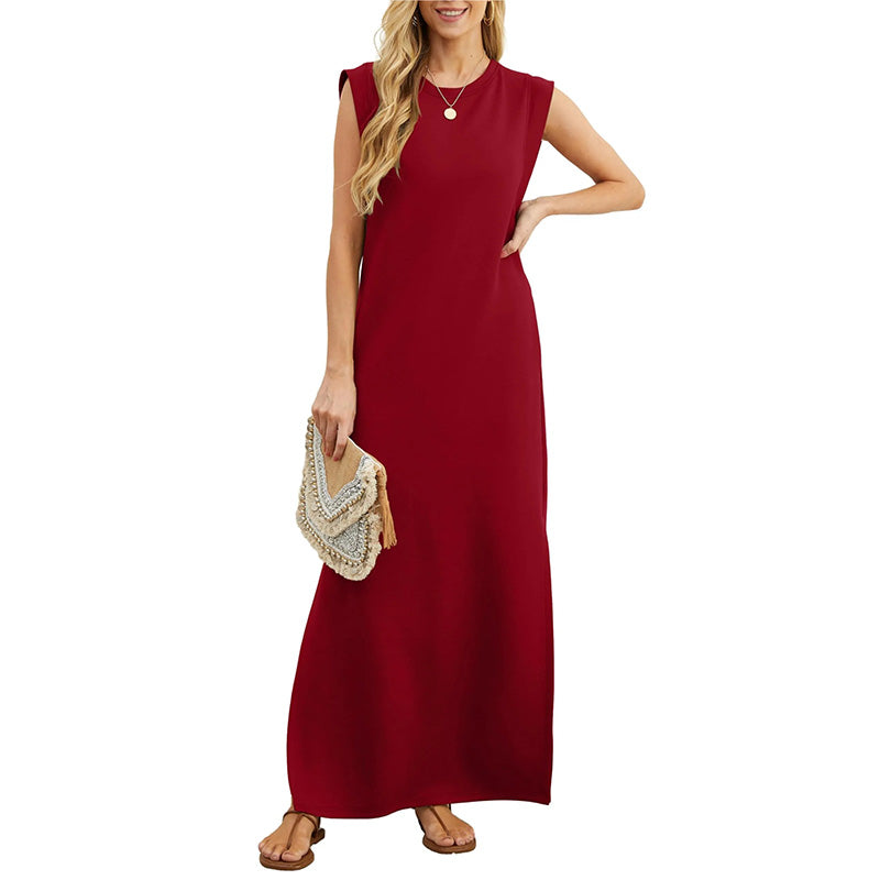 🌟 High-end iron-free! Women's loose slit skirt, free to drape and sho