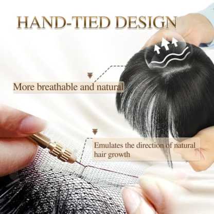 🔥Big price reduction🔥Natural Hair Toppers with Bangs for Women🛒