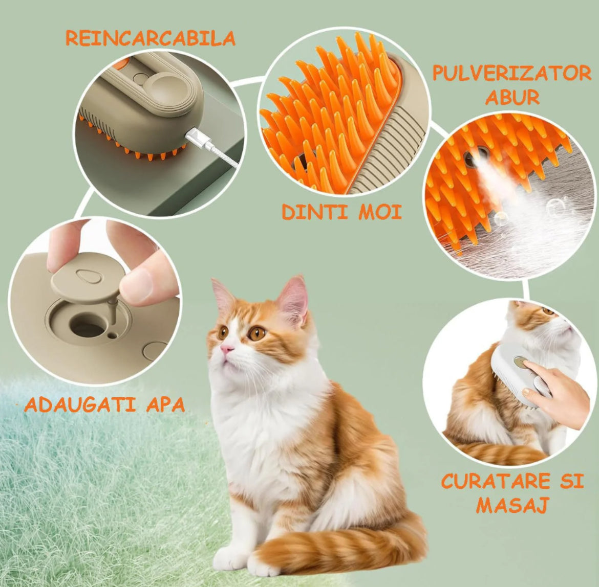 Steam brush for animal fur (buy 1 get 1 free)