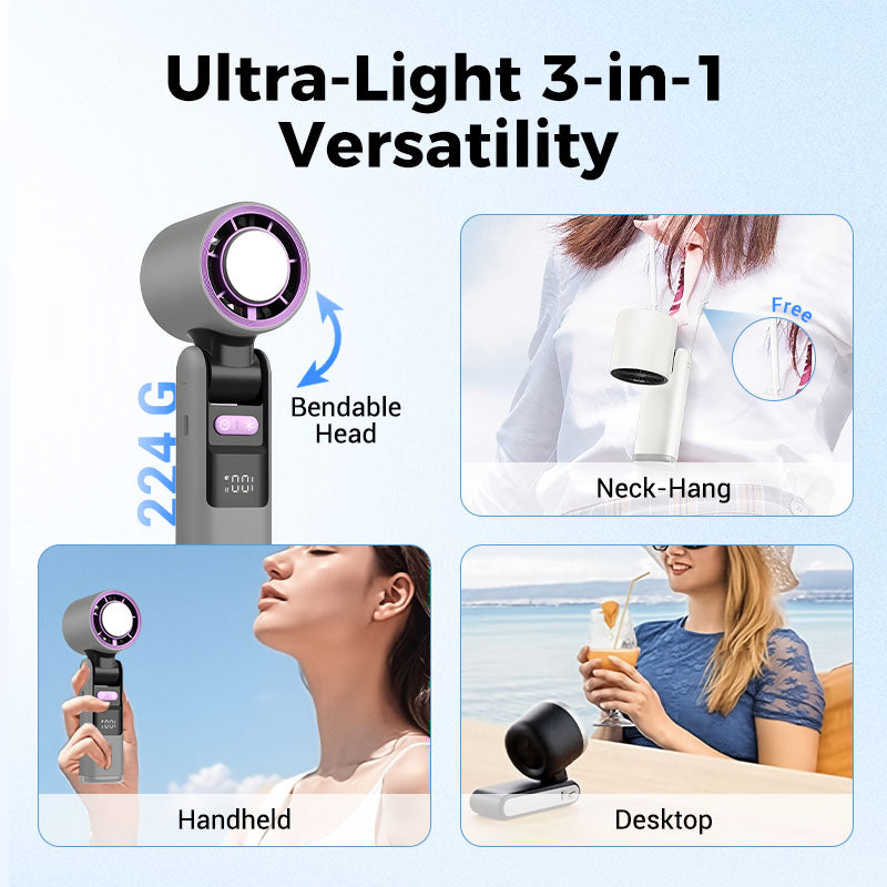 ✨2025 Hot Sale 50% OFF⌛❄️IcePoint™ Mini Handheld Cooling Fan