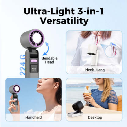 ✨2025 Hot Sale 50% OFF⌛❄️IcePoint™ Mini Handheld Cooling Fan