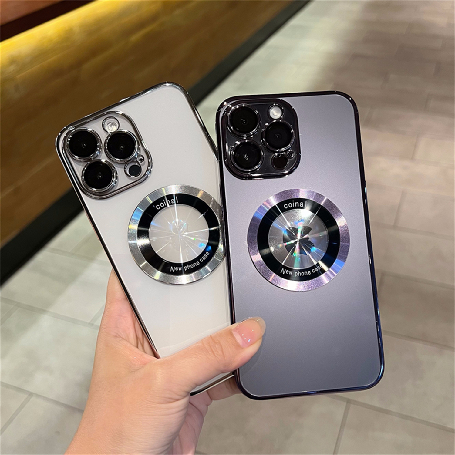  ✨Transparent magnetic case for iPhone