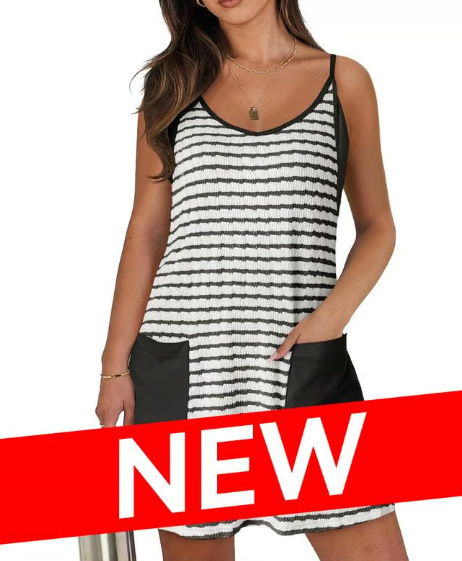 Women's sleeveless summer dress with shorts