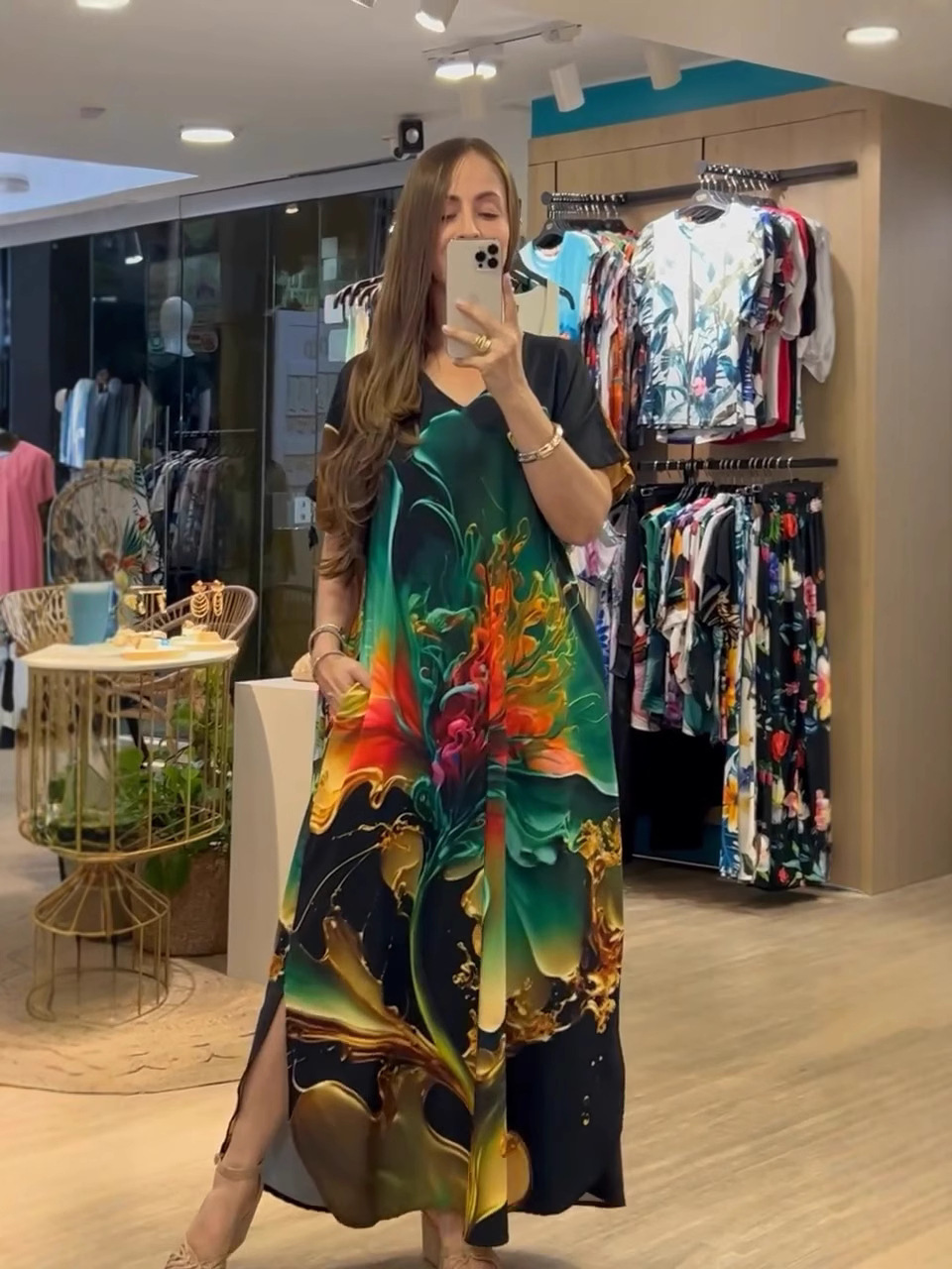 🌴Summer Specials SALE 50% OFF🌴Women's Loose Casual V-Neck Printed Short Sleeve Dresses