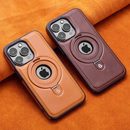 High-end Business Leather Case with Magnetic Stand and Shockproof Protection
