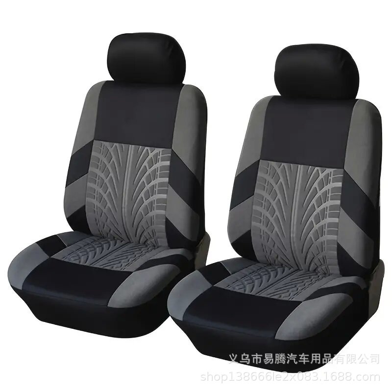 Funda protectora para asientos delanteros y traseros, juego completo de fundas para asientos de coche