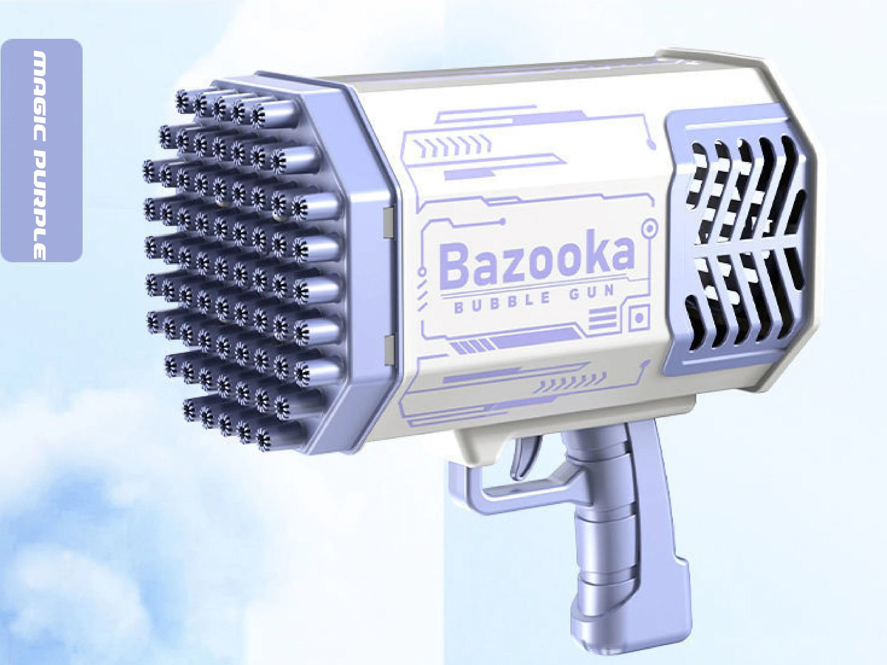 69-Hole Bazooka Bubble Gun Internet Celebrity Toy for Children Extra Large Fully Automatic Electric Handheld Bubble Machine