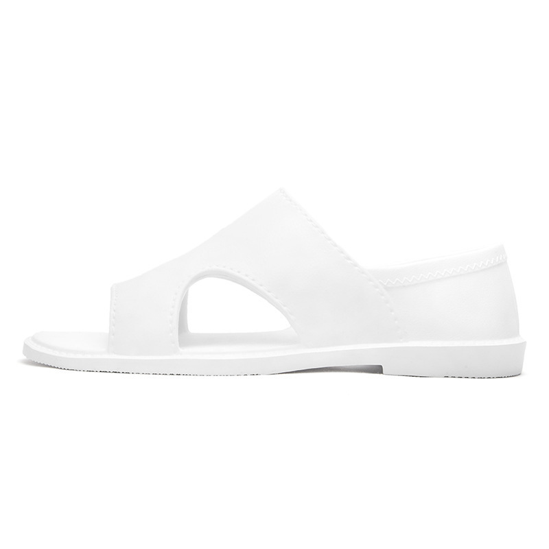 【一雙穿三年】男士兩用百搭真皮涼鞋