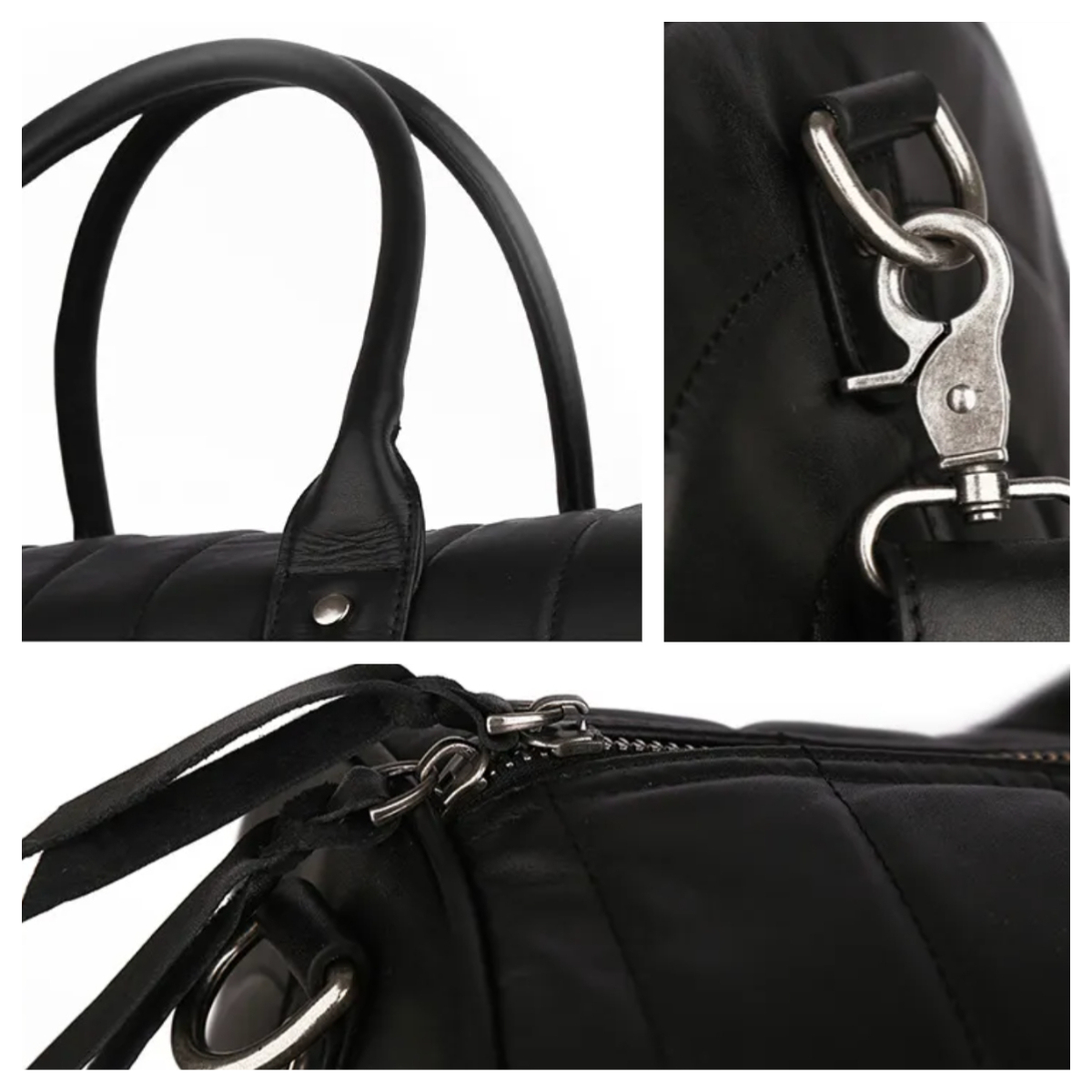 本革ショートトラベルバッグ