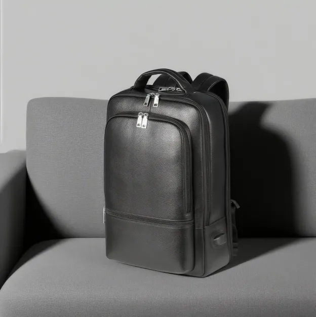 【シンプルヴィンテージ風】牛革バックパック｜通勤・ビジネス旅行に適した大容量仕様｜15.6インチ PC 収納可