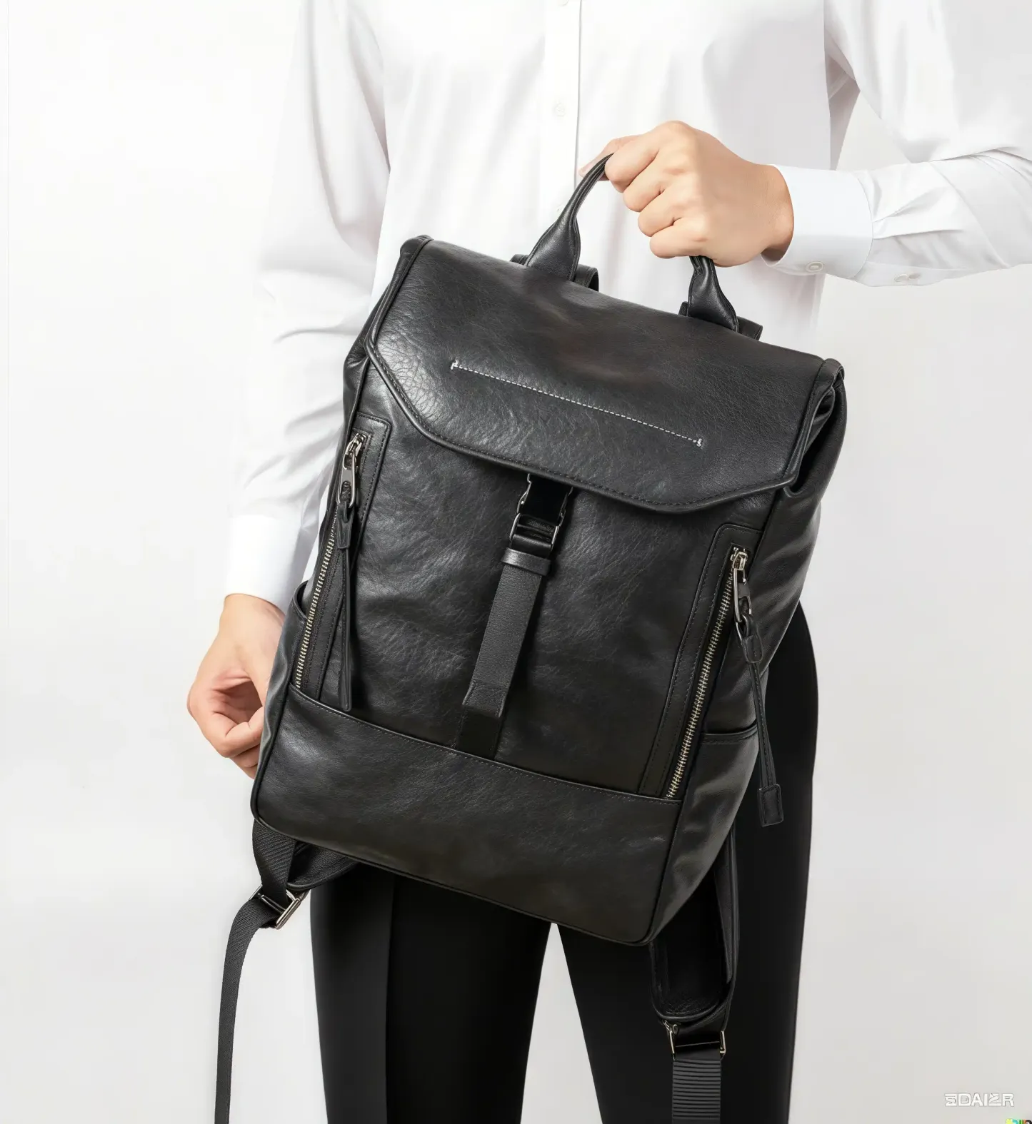 【植鞣牛革】バックパック |15.6 インチ PC 収納可｜大容量設計・通勤・旅行対応|