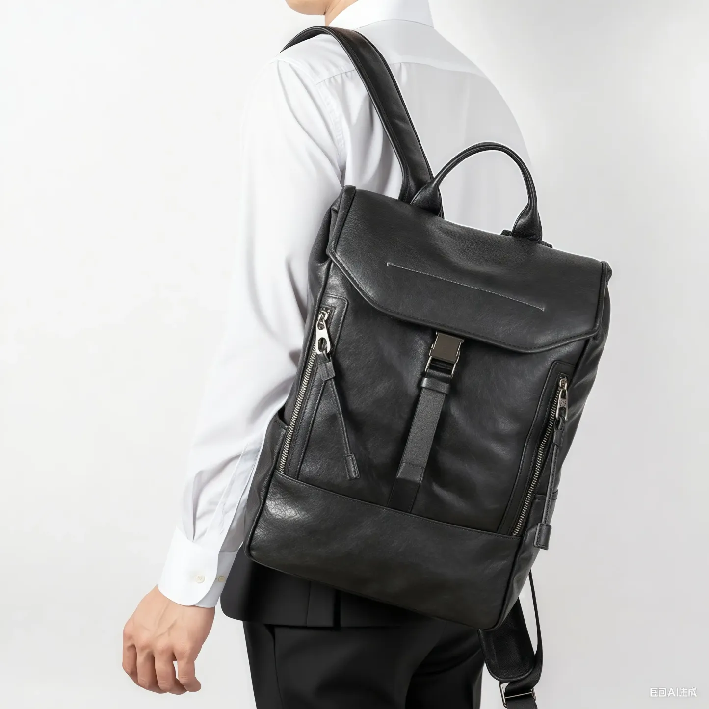 【植鞣牛革】バックパック |15.6 インチ PC 収納可｜大容量設計・通勤・旅行対応|