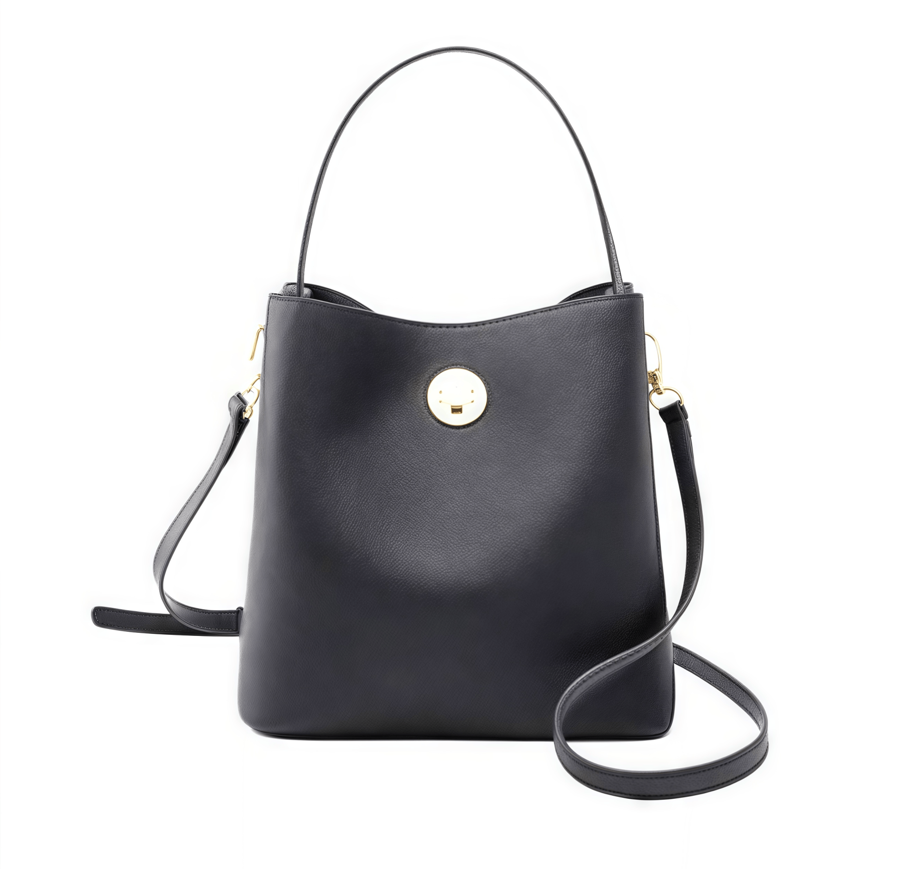 高級感溢れる！カーキ|黒|2色|3WAY|厚みある柔らかい天然牛革製ハンドバッグ兼ショルダーバッグ|2本の肩ベルト付属