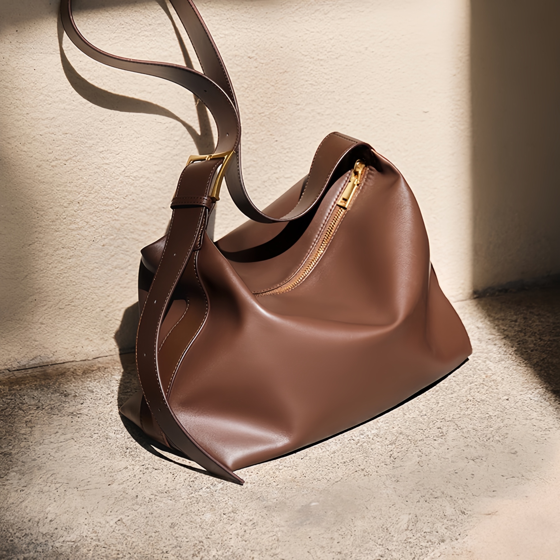 コーヒー|ベージュ|カラメル|黒|白|クリーム•6色|牛革ショルダーバッグ