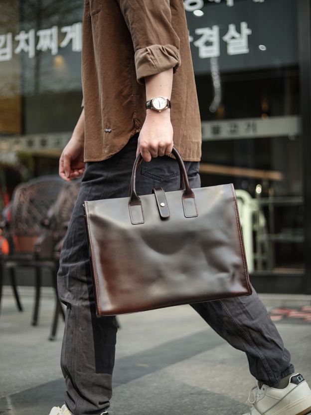 天然の牛革ビジネス・才フィスバッグ、斜ショルダーバッグ ST3098221HD