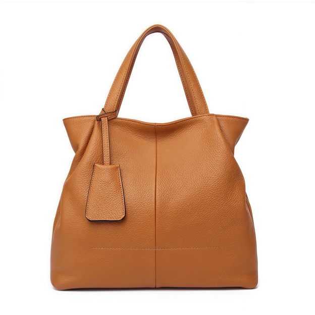 優雅な気質！•カーキ|黒|カラメル|ワインレッド|4色•3WAY•厚手な天然軟めな牛革ハンドバッグ•牛革ショルダーバッグ