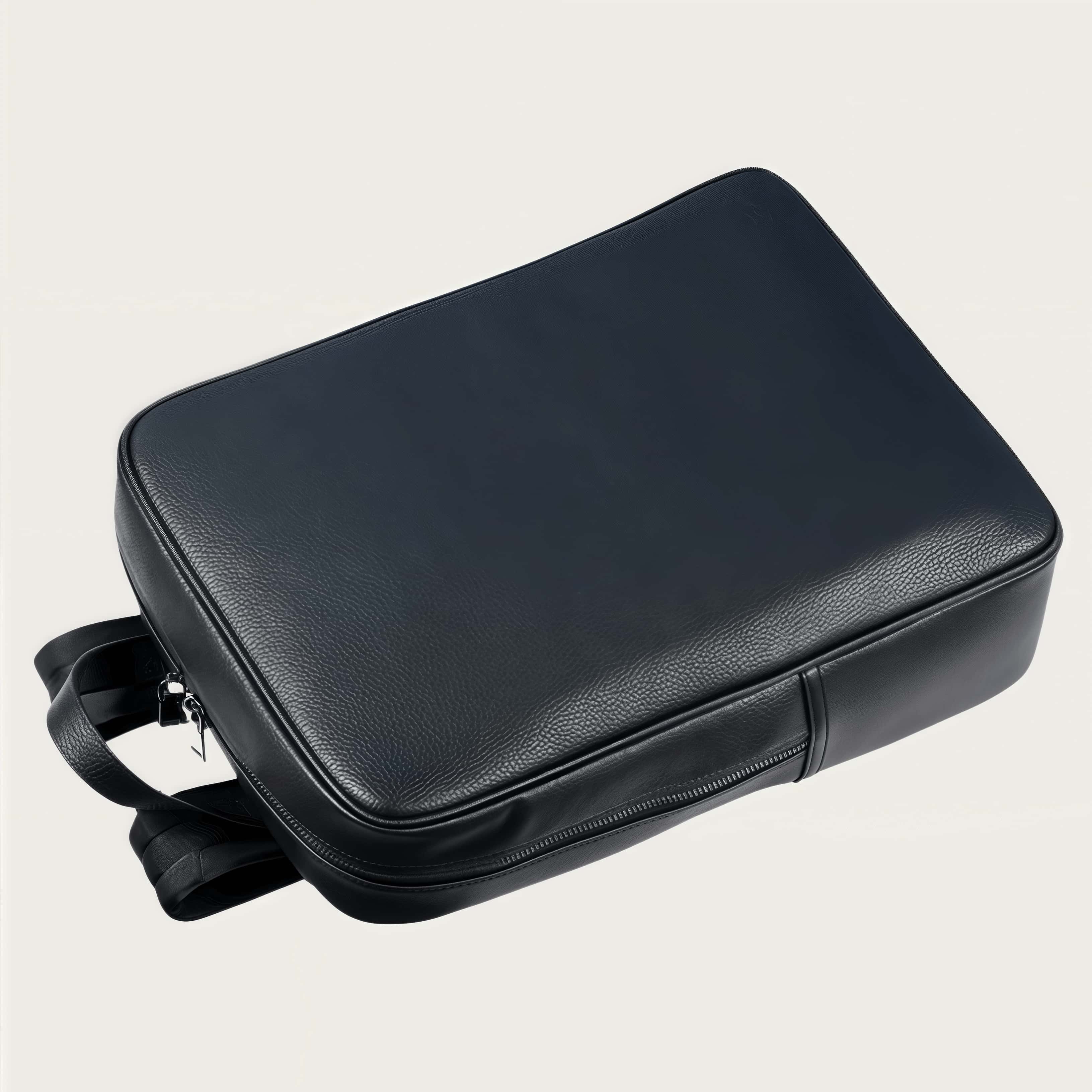 天然牛革製 ビジネス通勤向け ダブルストラップリュック