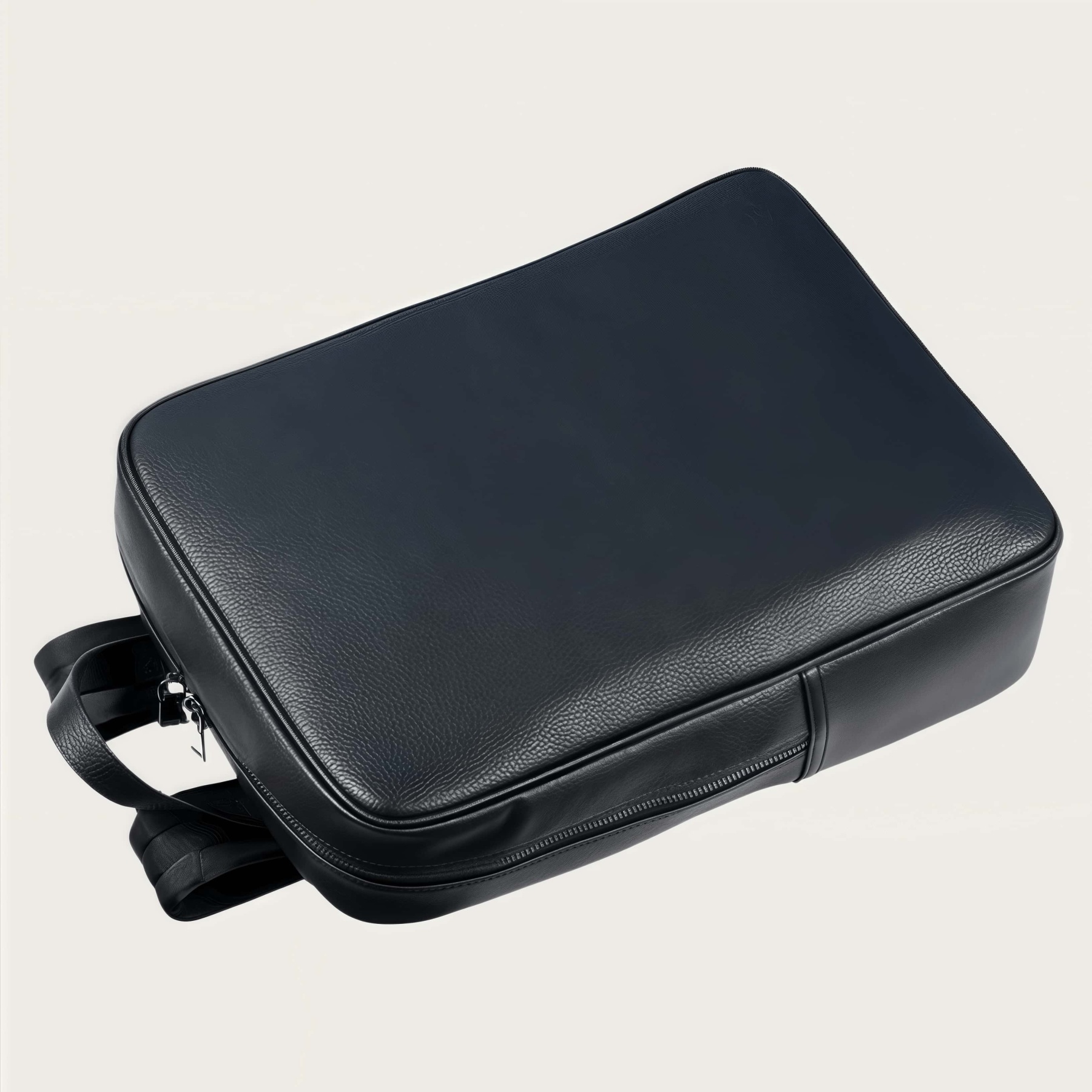 天然牛革製 ビジネス通勤向け ダブルストラップリュック