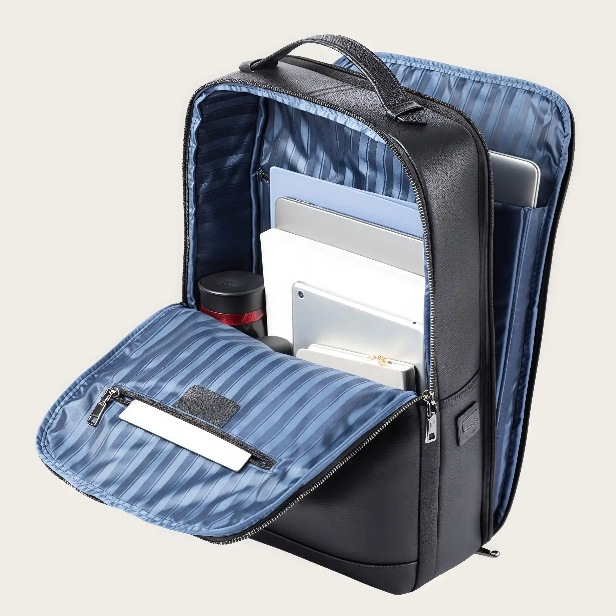 【牛革】ビジネスバックパック｜通勤・出張に最適｜15.6 インチノート収納可