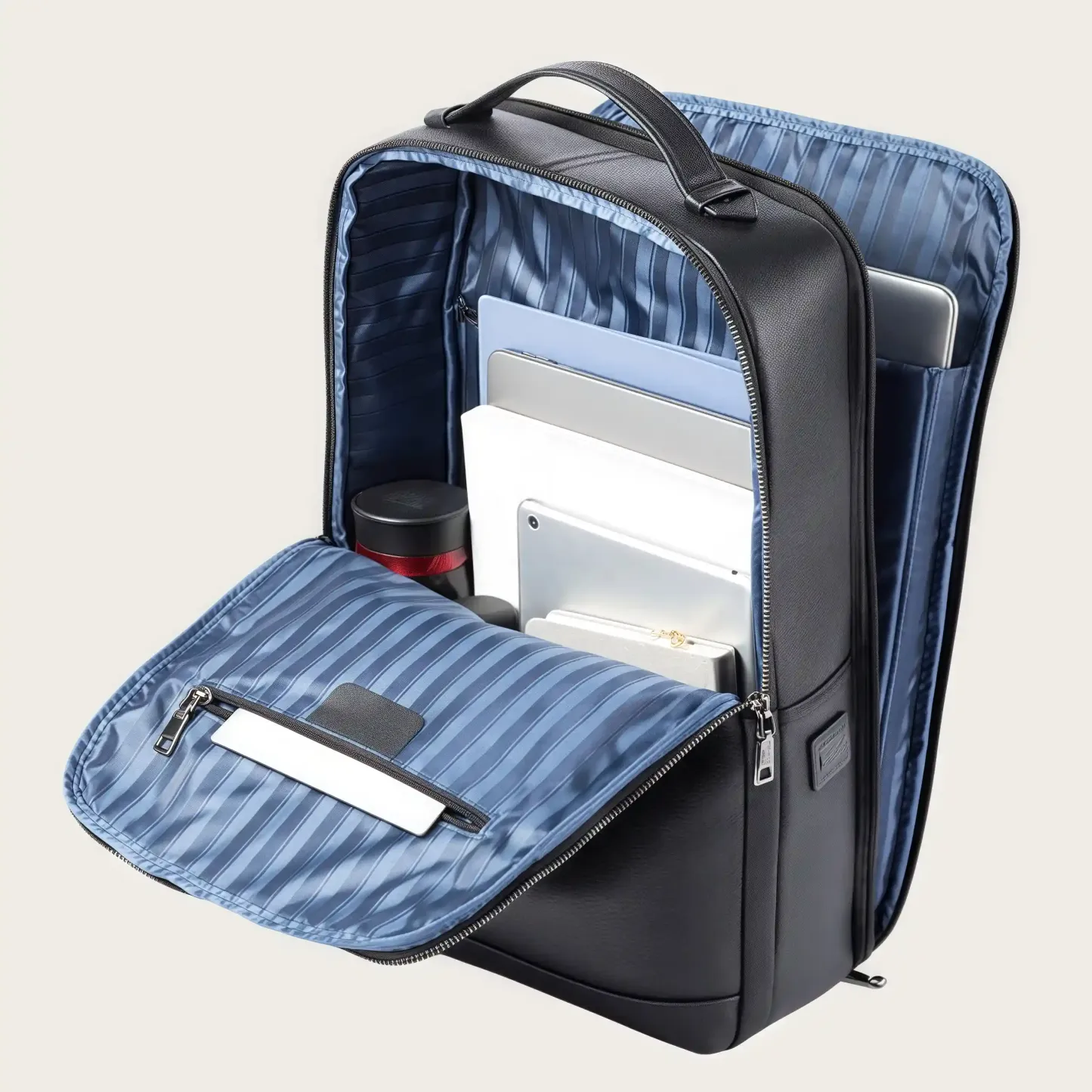 【牛革】ビジネスバックパック｜通勤・出張に最適｜15.6 インチノート収納可