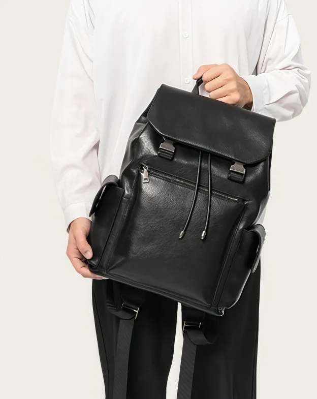 【ヴィンテージ風】植物鞣し牛革バックパック｜22L 大容量｜ビジネスレジャー兼用｜通勤・旅行に最適