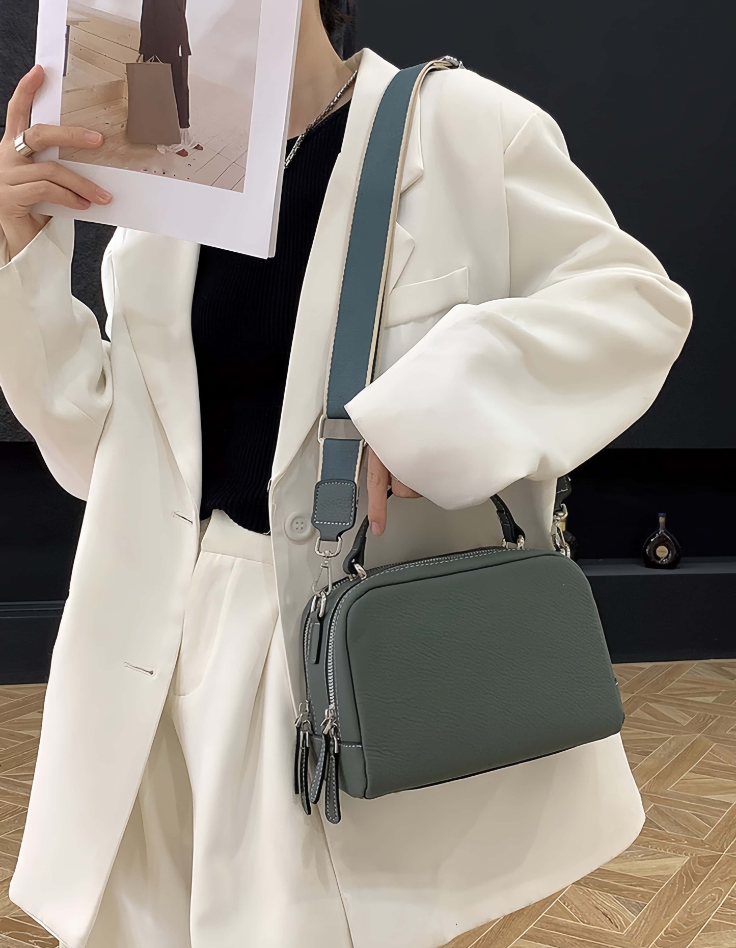 6色レザーバッグ|ボストンバッグ|手提げバッグ|斜め掛けバッグ