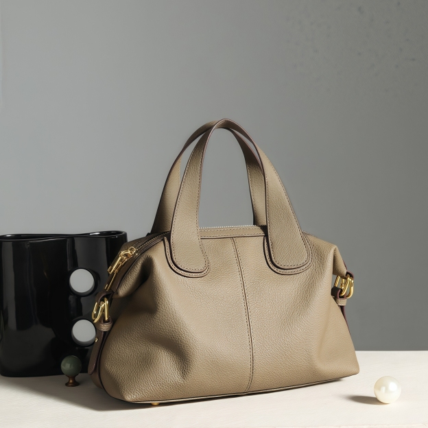 はフェミニンな魅力 ！•5色•3WAY•天然牛革ハンドバッグ•牛革ショルダーバッグ•2本の肩ベルト