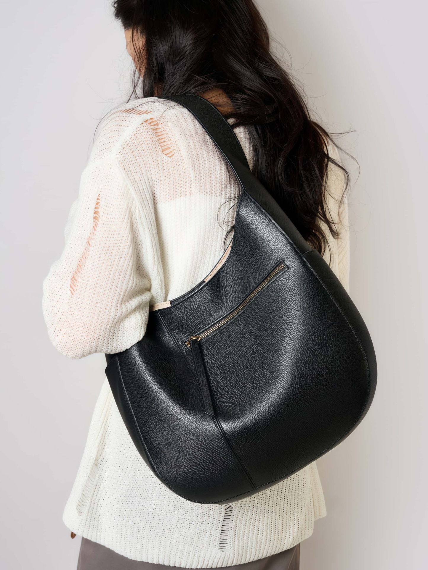 細部まで丁寧！|黒|コーヒー|2色|牛革ハンドバッグ |牛革トートバッグ