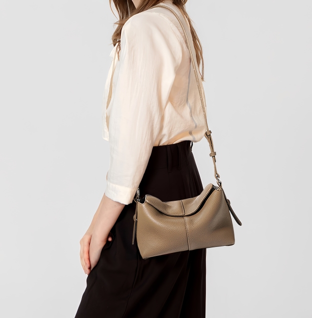 牛革斜ショルダーバッグ|2WAY