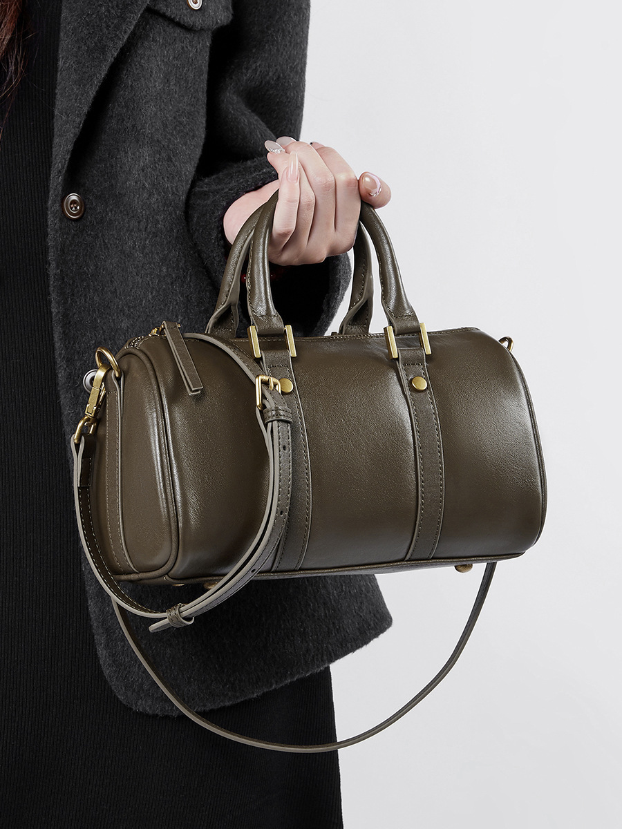 レトロな新作！•3色•3WAY•天然牛革ハンドバッグ•牛革ショルダーバッグ