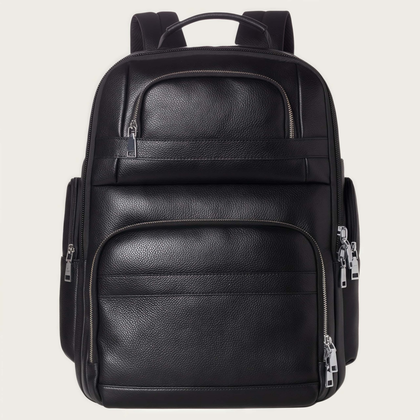 大容量牛革ダブルショルダーリュック｜大容量設計・通勤・旅行対応