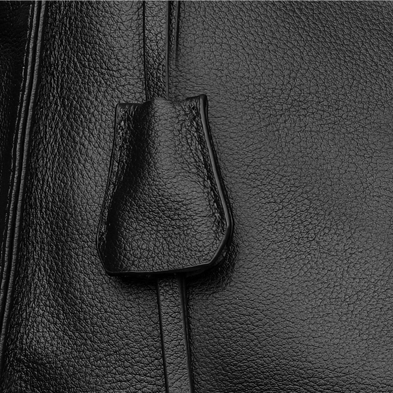 NEW ! •黒|濃い暗マゼンタ|グレー|3色•厚手な軟めな牛革ハンドバッグ•牛革トートバッグ•大容量•通勤や旅行に最適