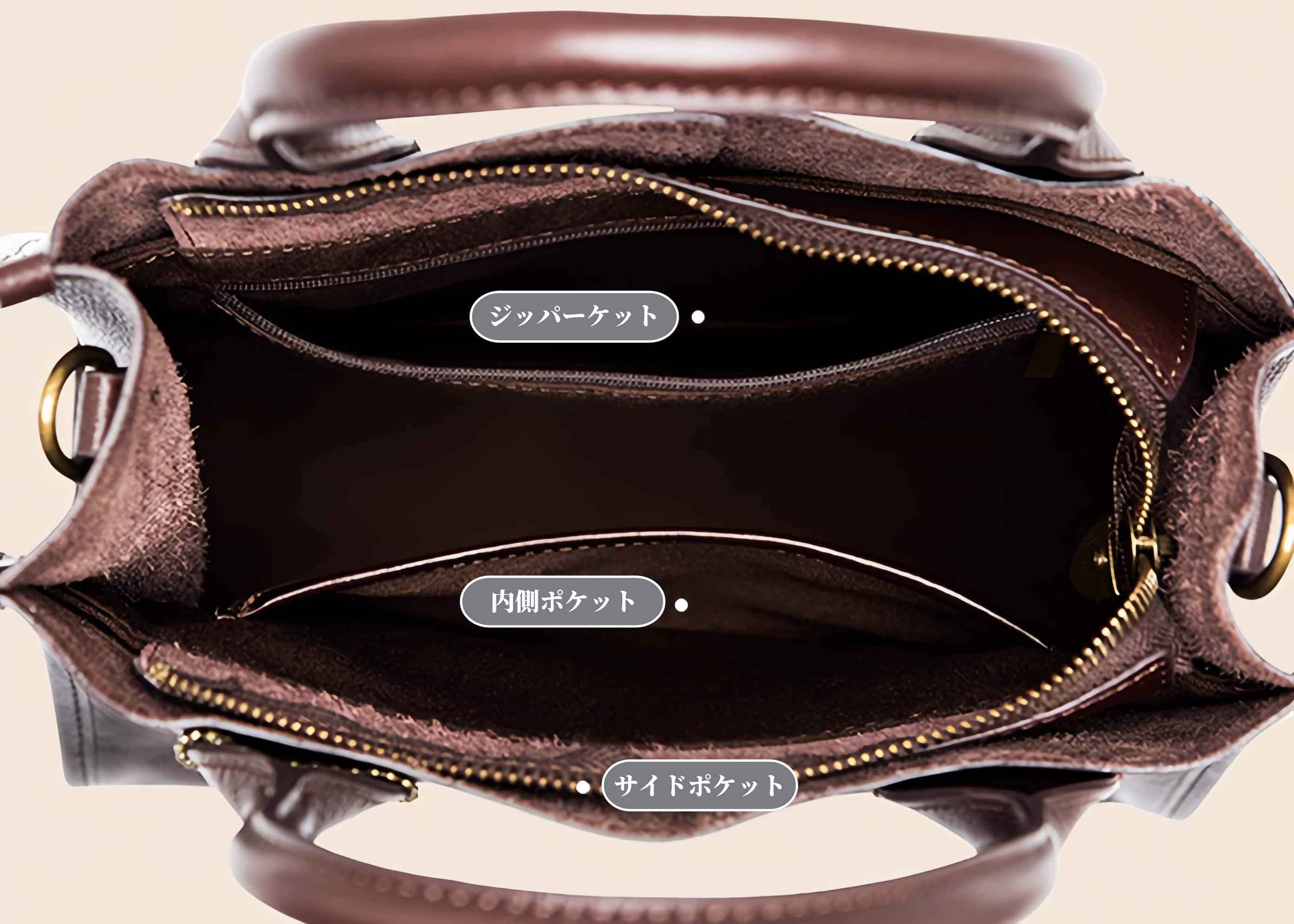 茶|黒|2色|植物タンニン鞣しの天然牛革ショルダーバッグ|牛革肩がけかばんバッグ