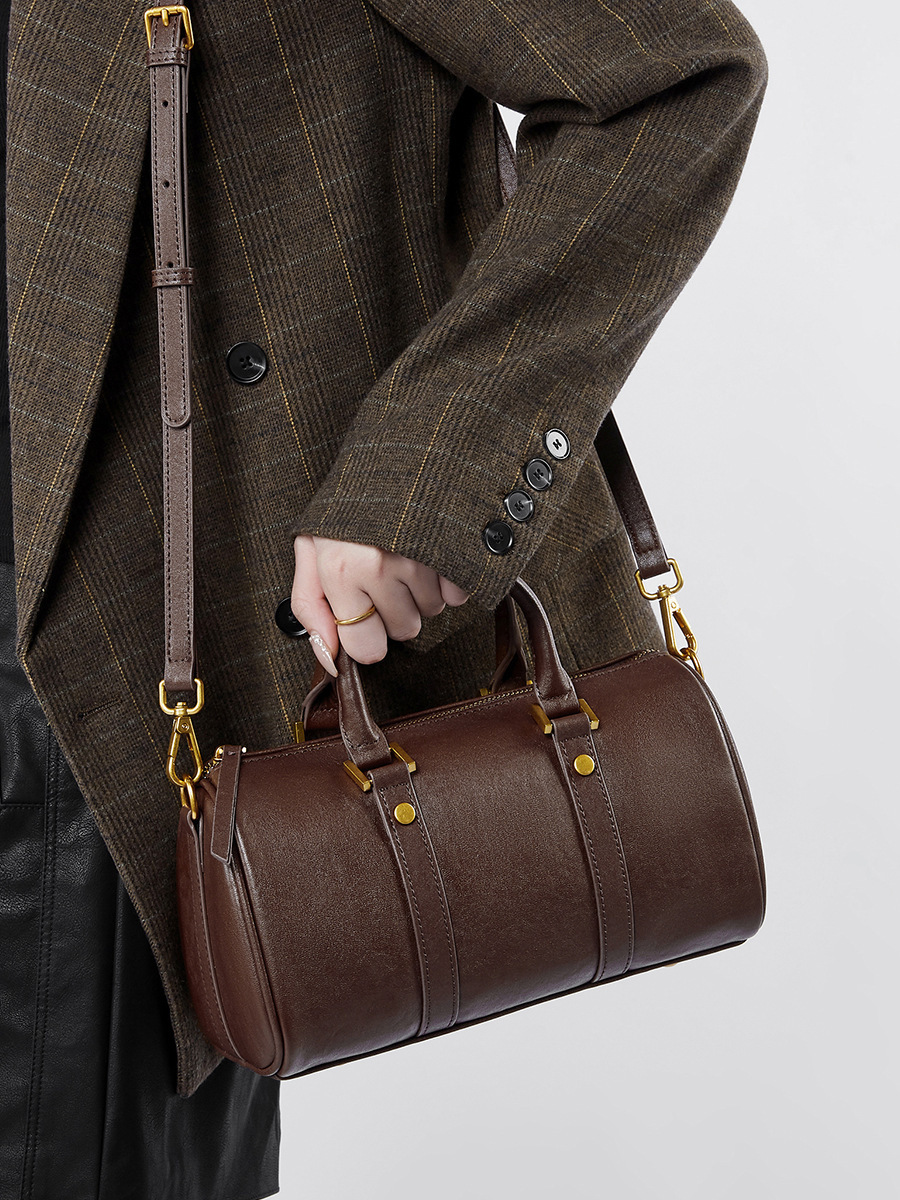 レトロな新作！•3色•3WAY•天然牛革ハンドバッグ•牛革ショルダーバッグ