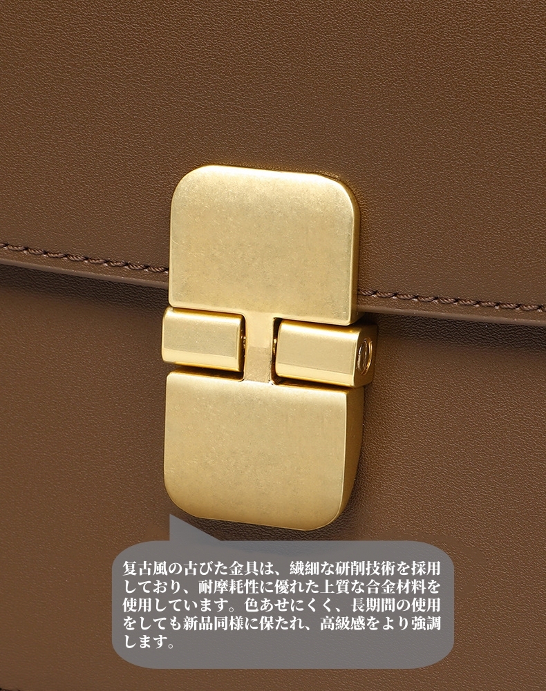 NEW ! •茶色•天然牛革ショルダーバッグ• 牛革肩掛けバッグ