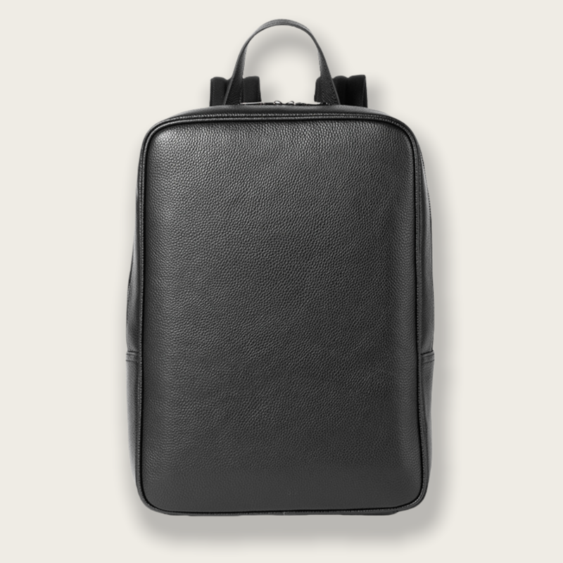 天然牛革製 ビジネス通勤向け ダブルストラップリュック